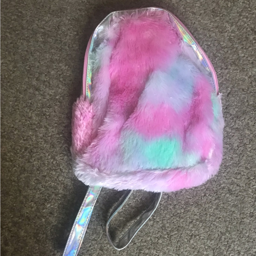 Colorful Kids Furry Backpack